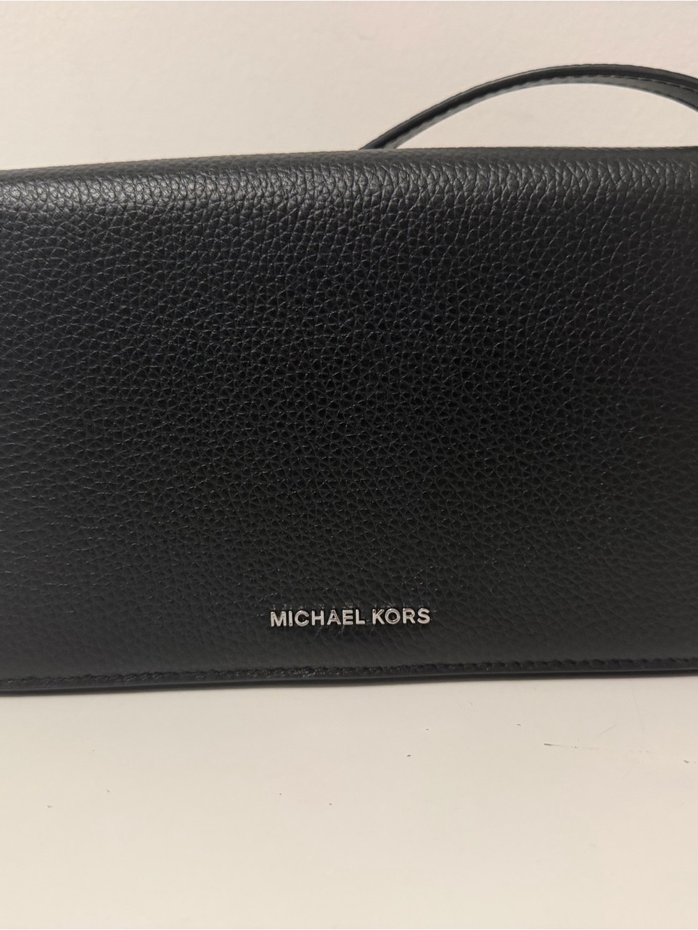 Michael Kors Black Leather Crossbody Bag